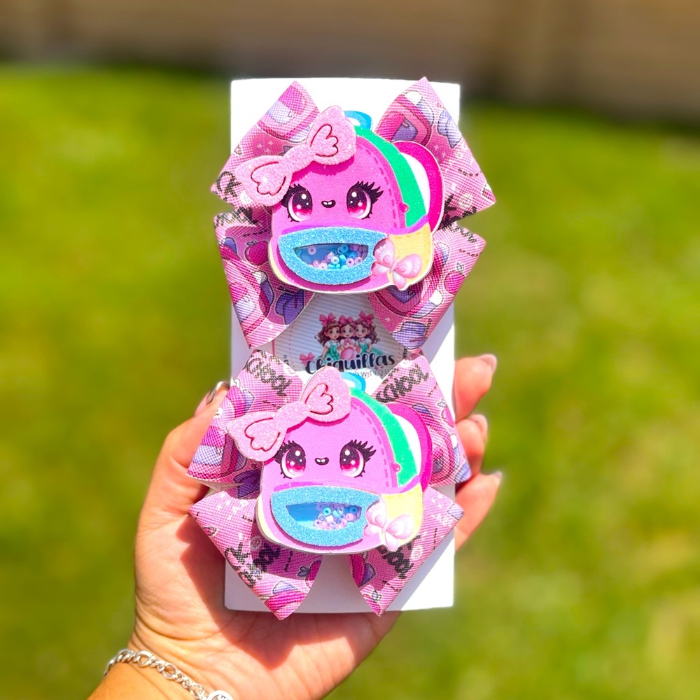 Colorful Kids Hair Bow Set